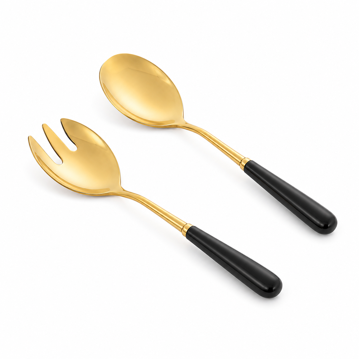 Set piezas de servir doradas